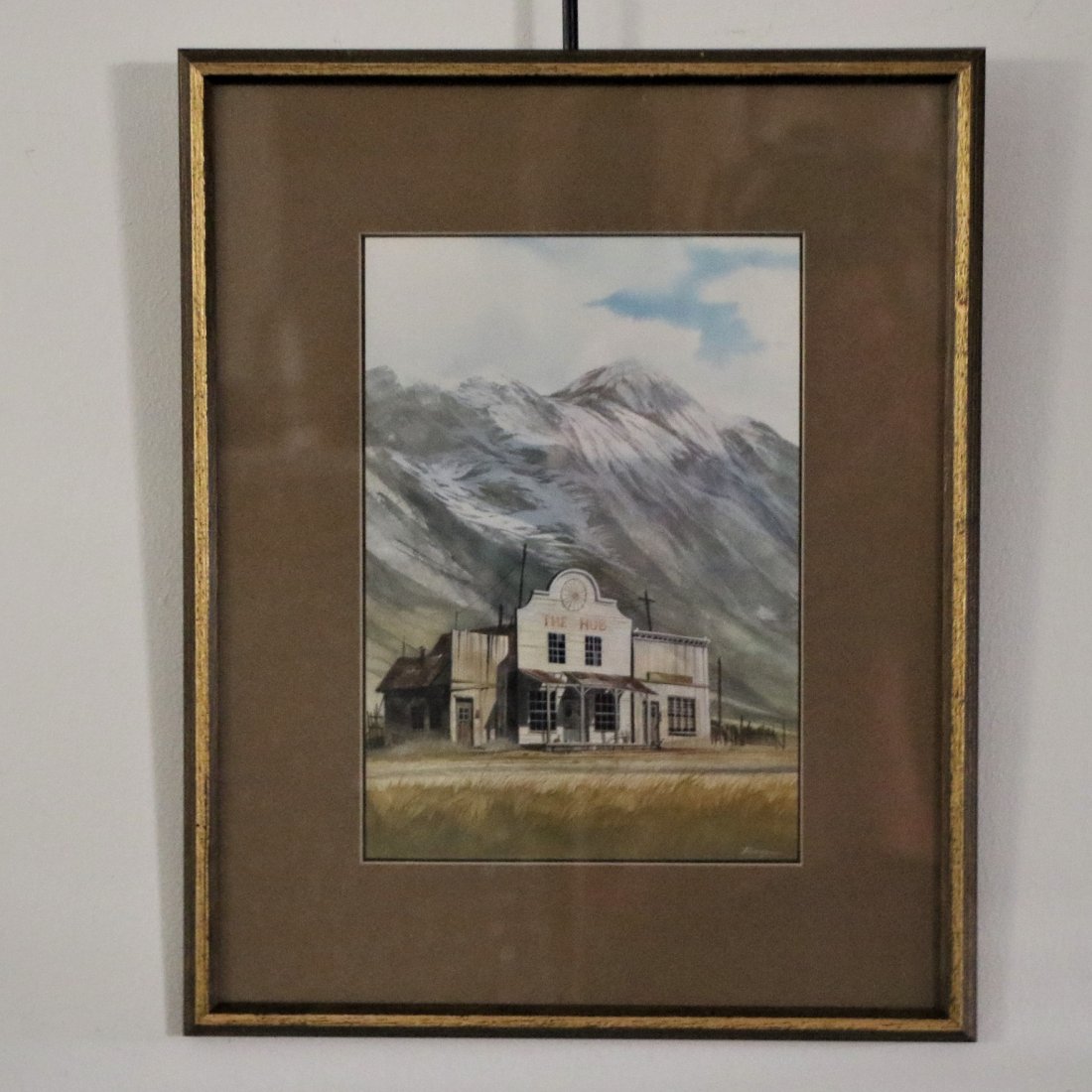 Rick Brogan, Watercolor on Paper: Rick Brogan; Watercolor on Paper; Untitled and undated; Signed in the lower right corner "Brogan"; Visible area measures H 9 3/4 inches x W 6 3/4 inches; Framed outer dimensions are H 16 inches x W 12