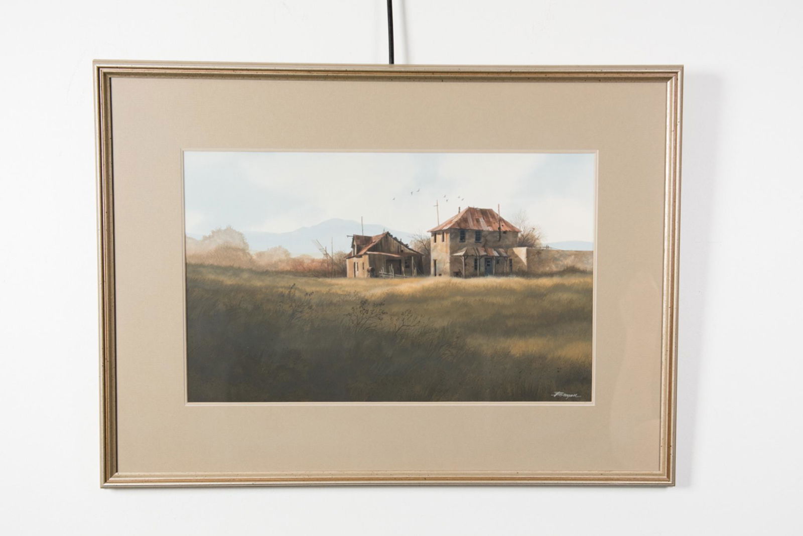 Rick Brogan "County Line Homestead", Watercolor on (1 of 3)