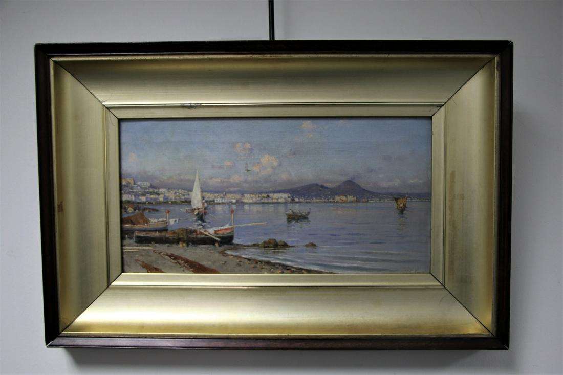 Giuseppe Carelli , "View of Naples", Oil on Canvas (1 of 9)