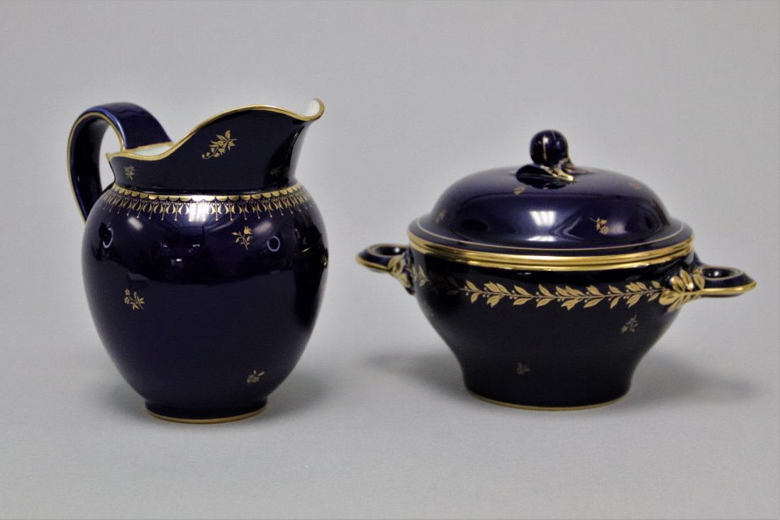 Sevres,"Cobalt Blue",  Cream and Sugar Server Set (1 of 6)