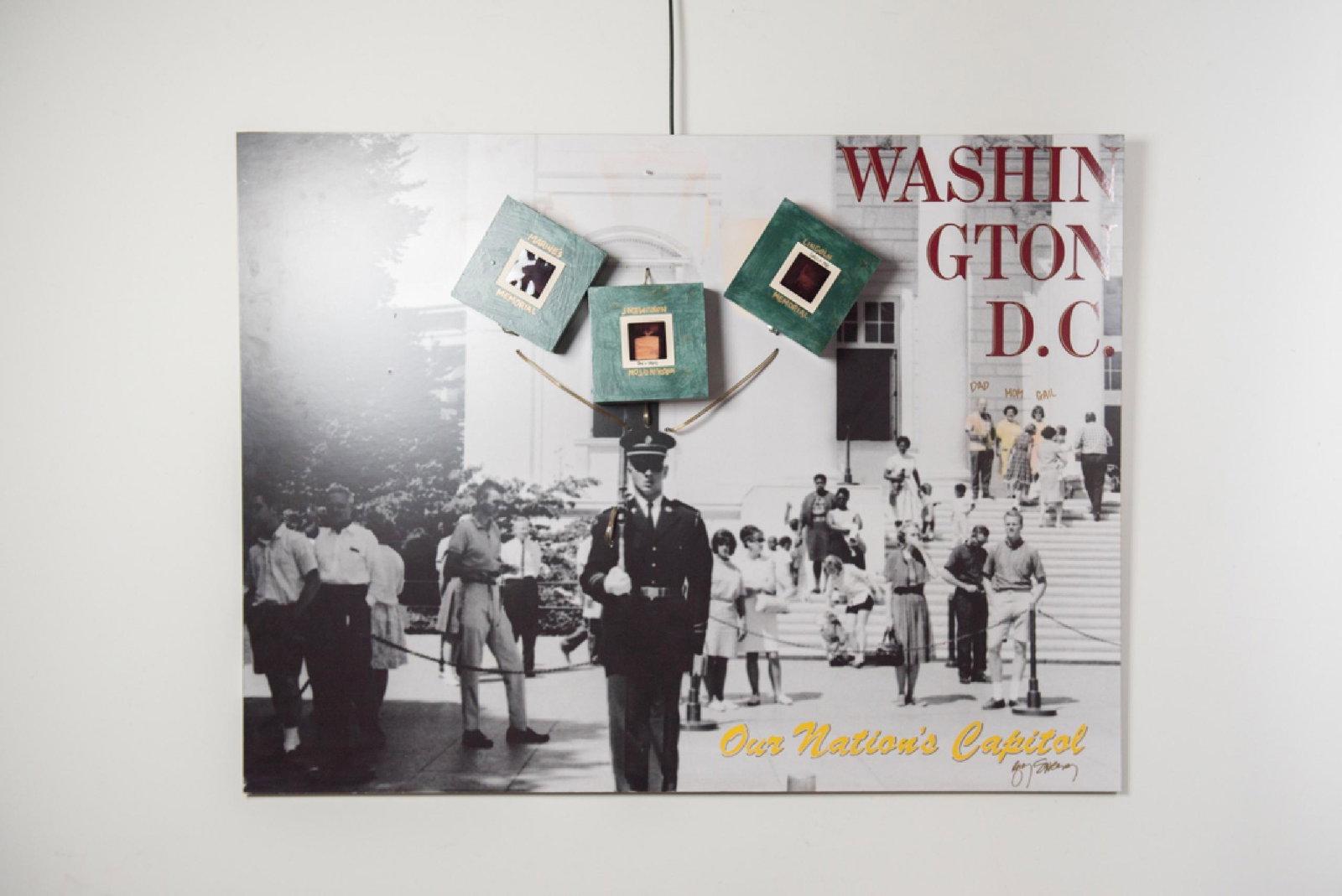 Gary Sweeney, "Washington DC Our Nations Capital", Neon: Gary Sweeney; "Washington DC Our Nations Capital"; Neon photograph; Dated 1990; Signed "Gary Sweeney" lower right corner; Visible area measures approximately H 36 inches x W 48 inches; with plug in li