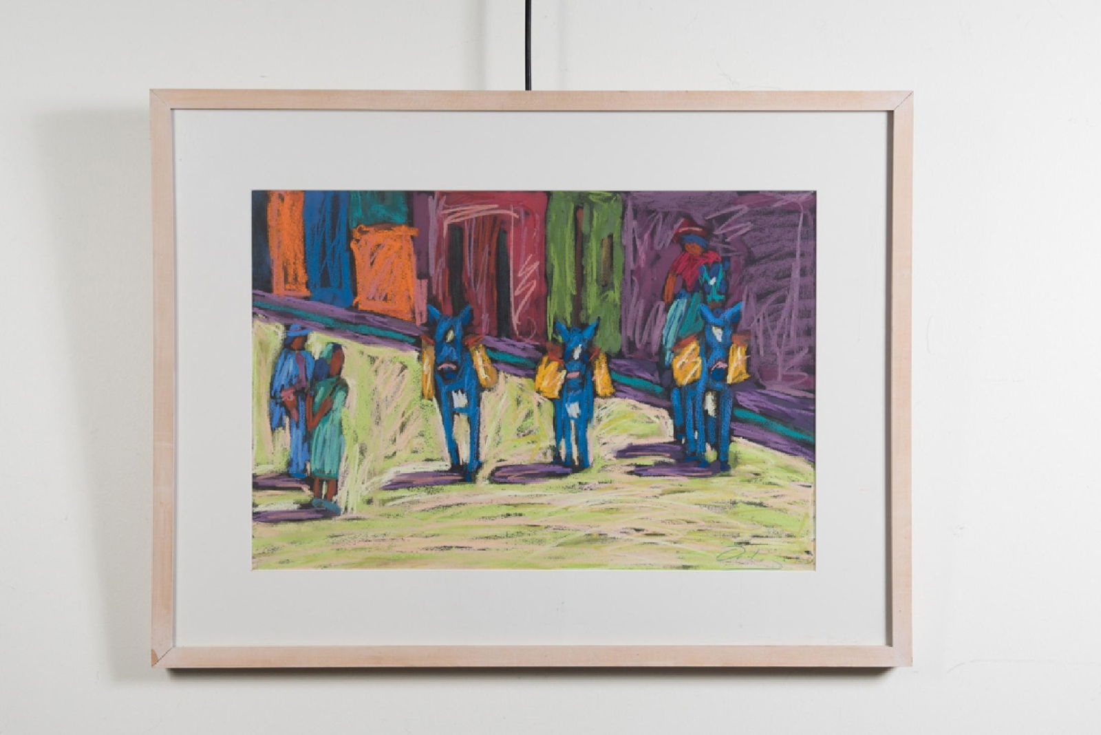Tony Ortega, "LaCoQueta", Pastel on Paper: Tony Ortega; "La Coqueta"; Dated 1992; Pastel on paper; Signed "Ortega" lower right corner; Visible area measures approximately H 14.5 inches x W 21.5 inches, Framed OD H 22 inches x W 29 inches; mino