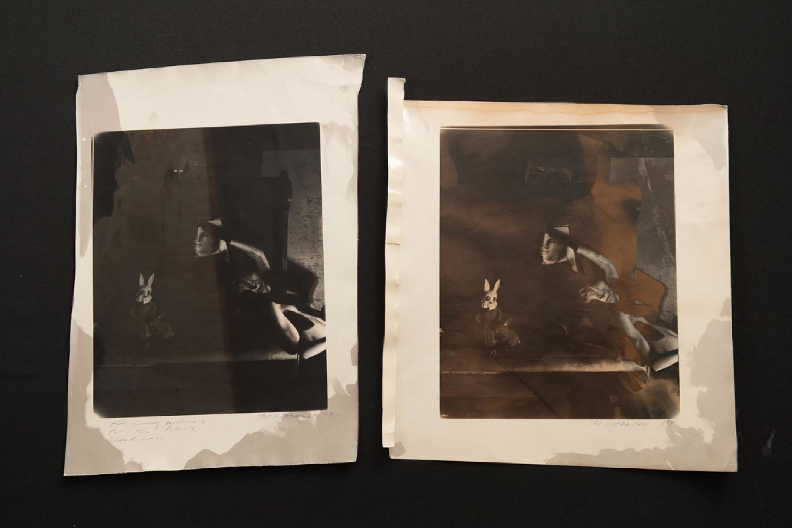 Ted Kuykendall, "Rabbit Head Mask", Toned Gelatin (1 of 3)