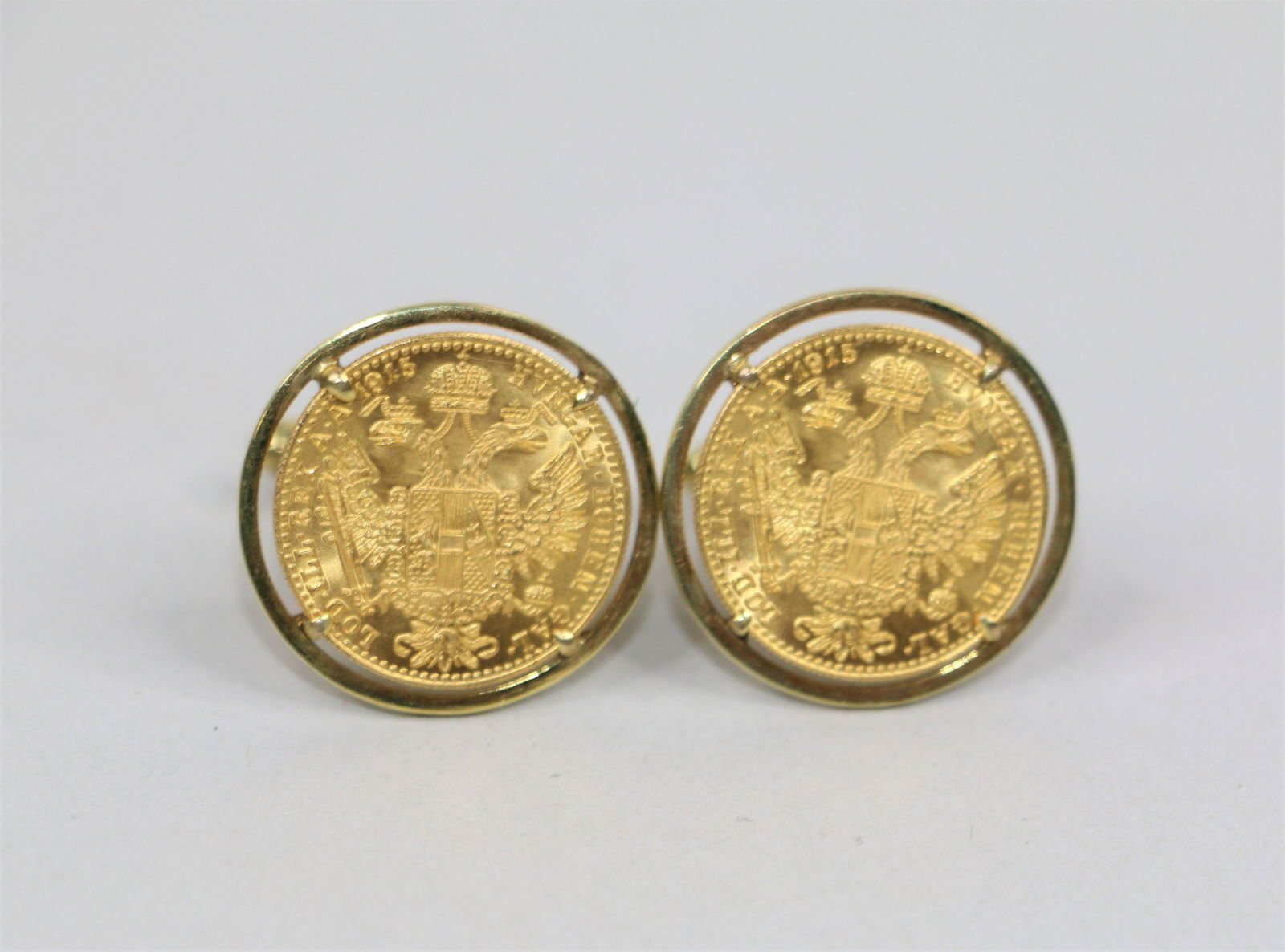 Ducat 1915, Gold Coin Cufflinks (1 of 7)