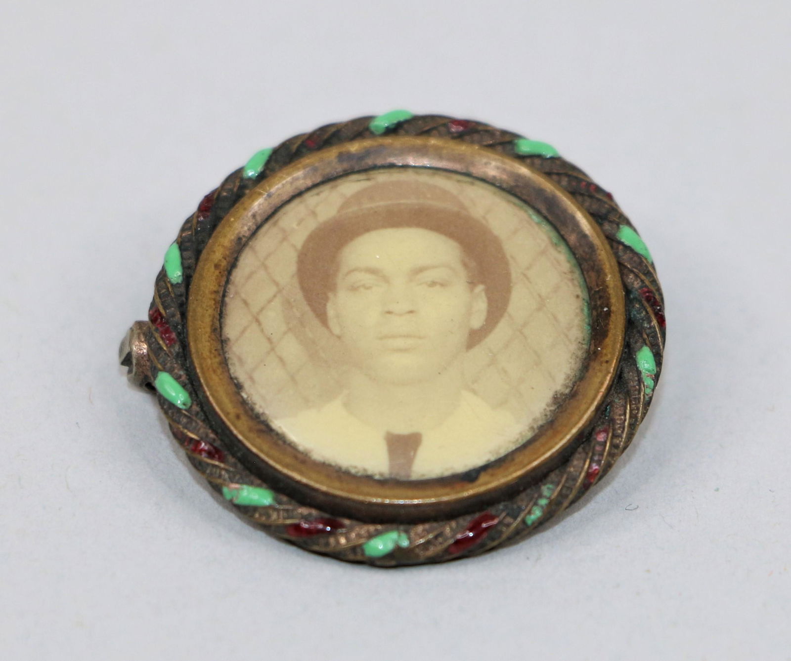 Pin with Portrait of Man (1 of 6)