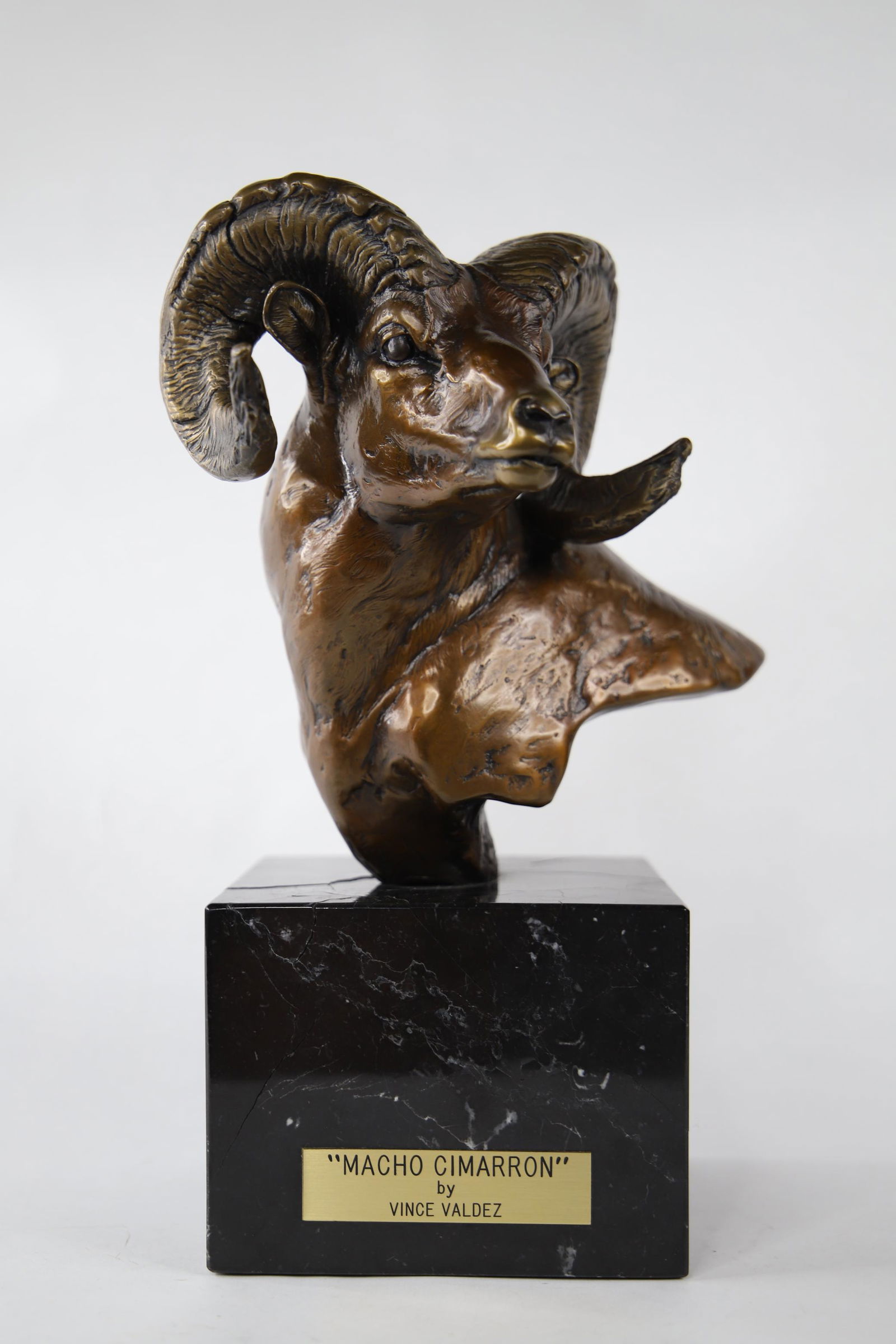 Vince Valdez, "Macho Cimarron", Bronze Sculpture (1 of 8)
