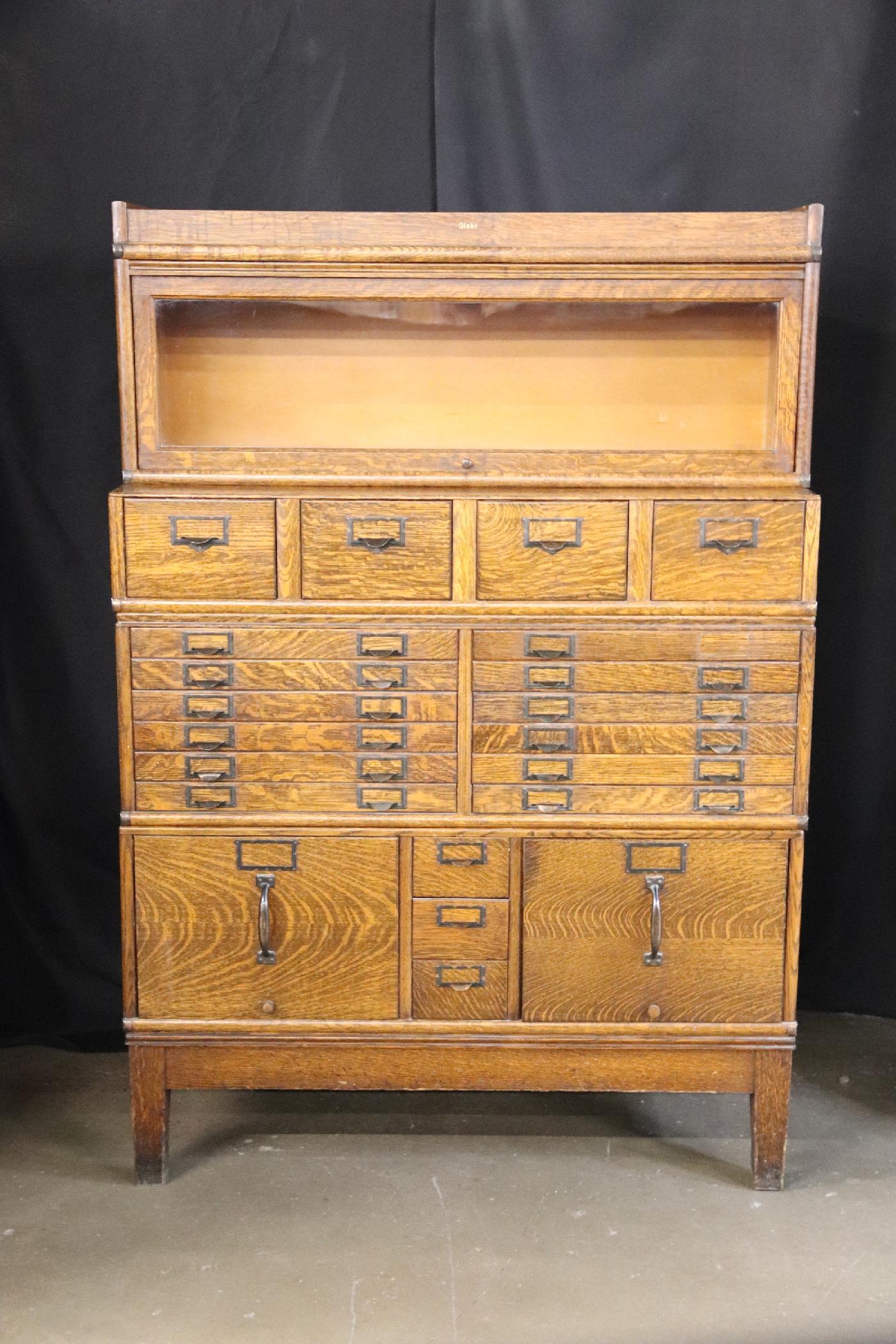 Globe, Card Catalog Library Cabinet (1 of 8)