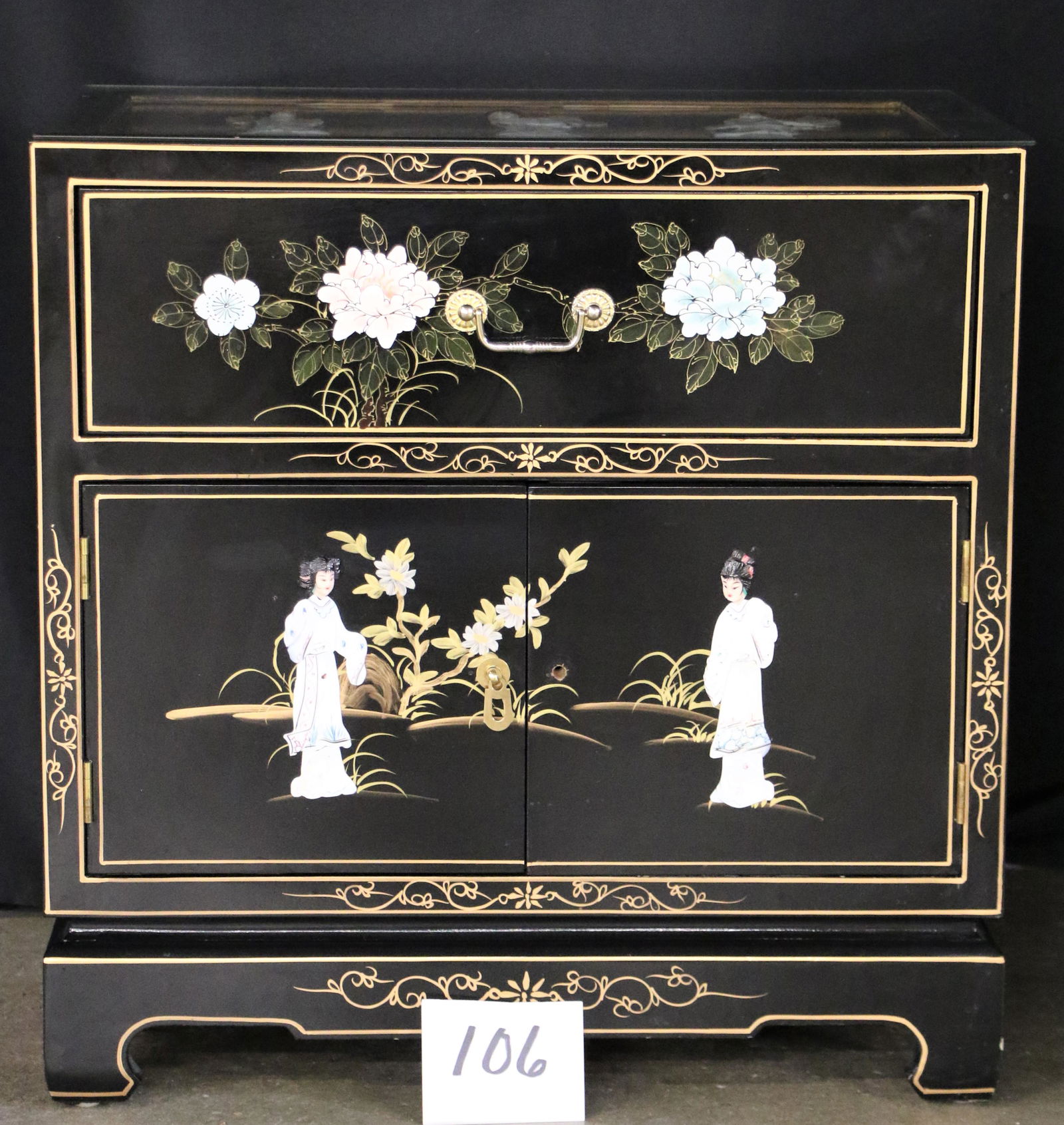 Japanese Motif Side Table (1 of 6)