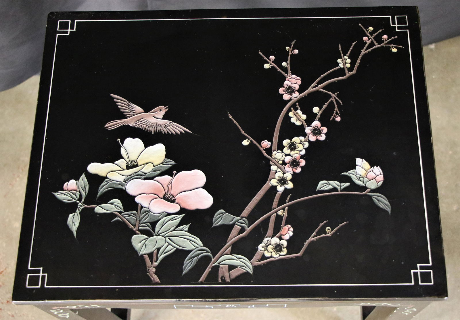 Japanese Motif Side Table (1 of 4)