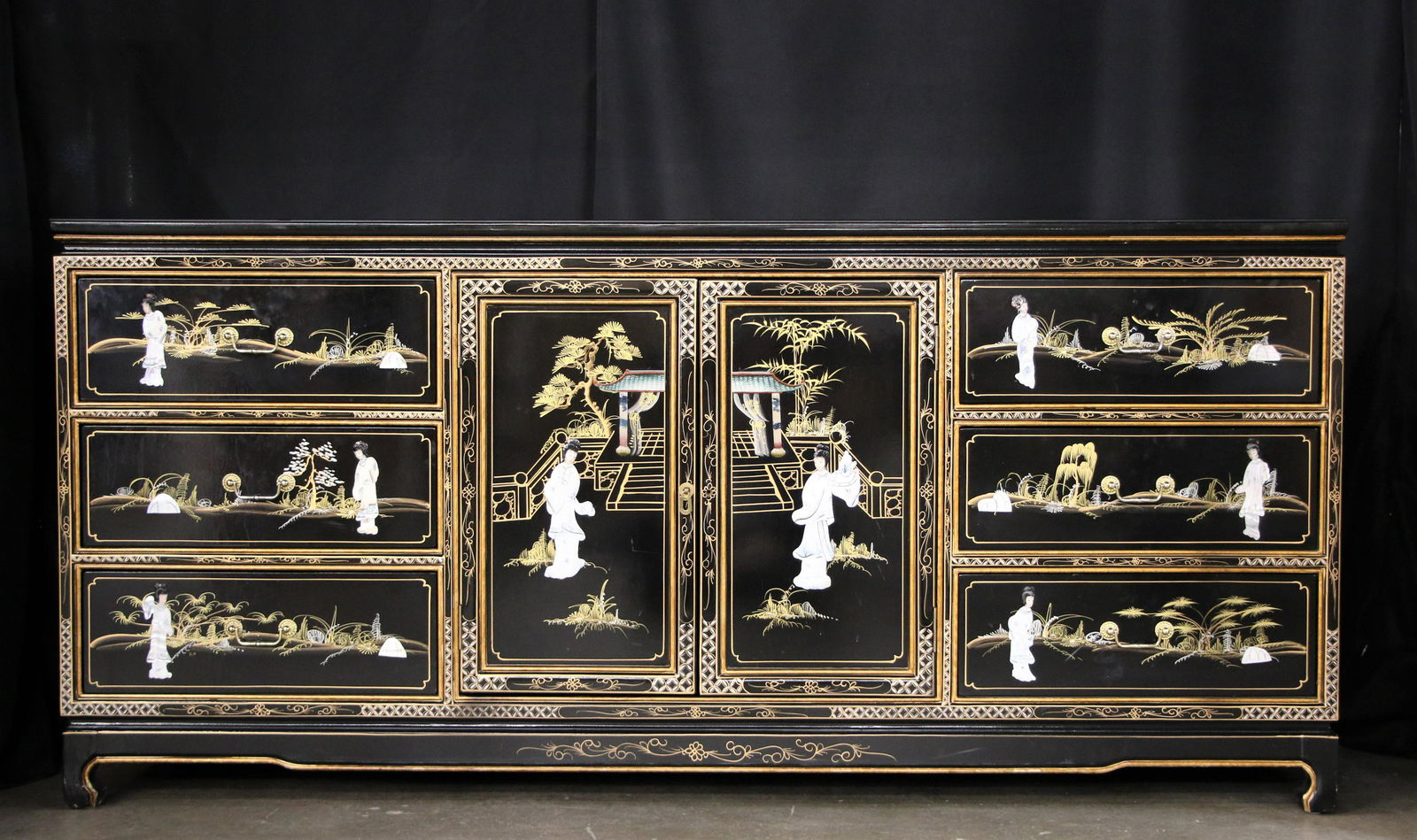 Japanese Motif Side Board (1 of 6)