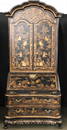 Asian Motif Secretary Desk