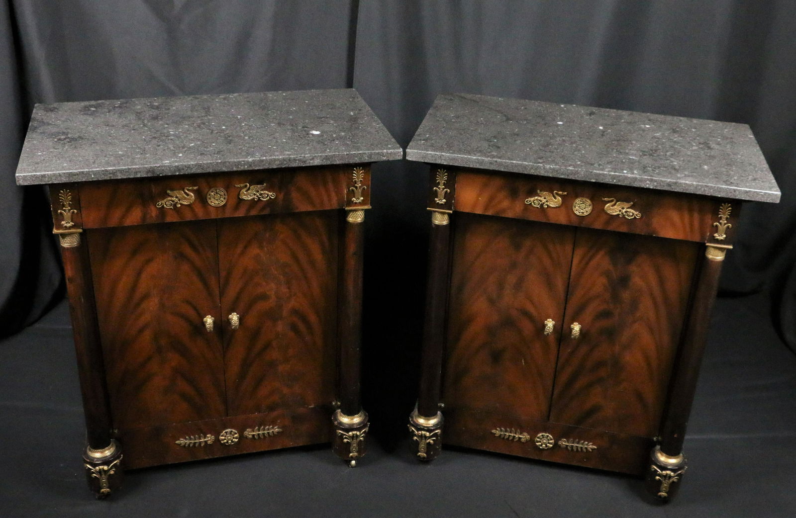 Pair of Marble Topped SideTables (1 of 7)