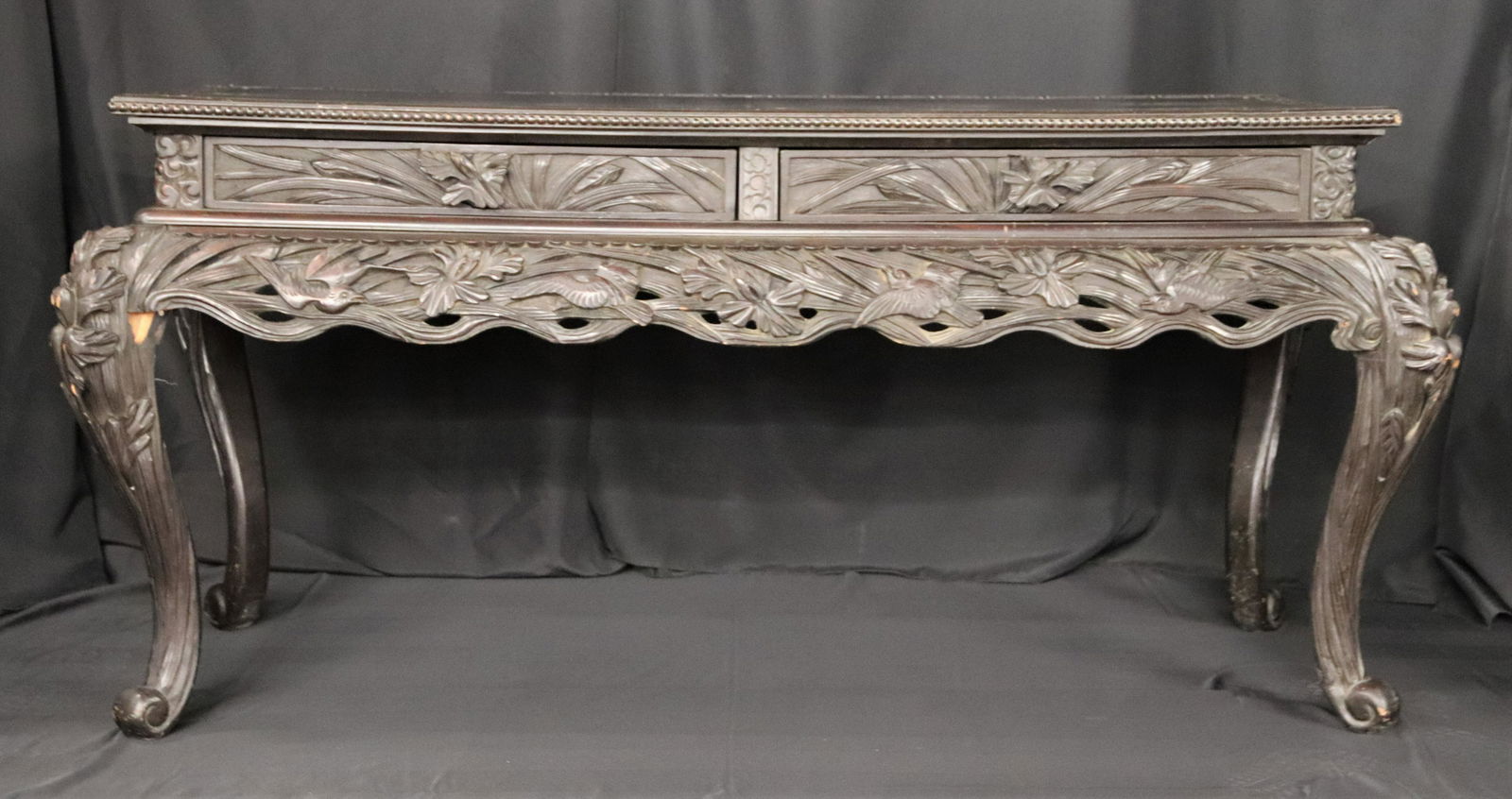 Post-Victorian Era,  Asian, Wooden Console Table (1 of 8)