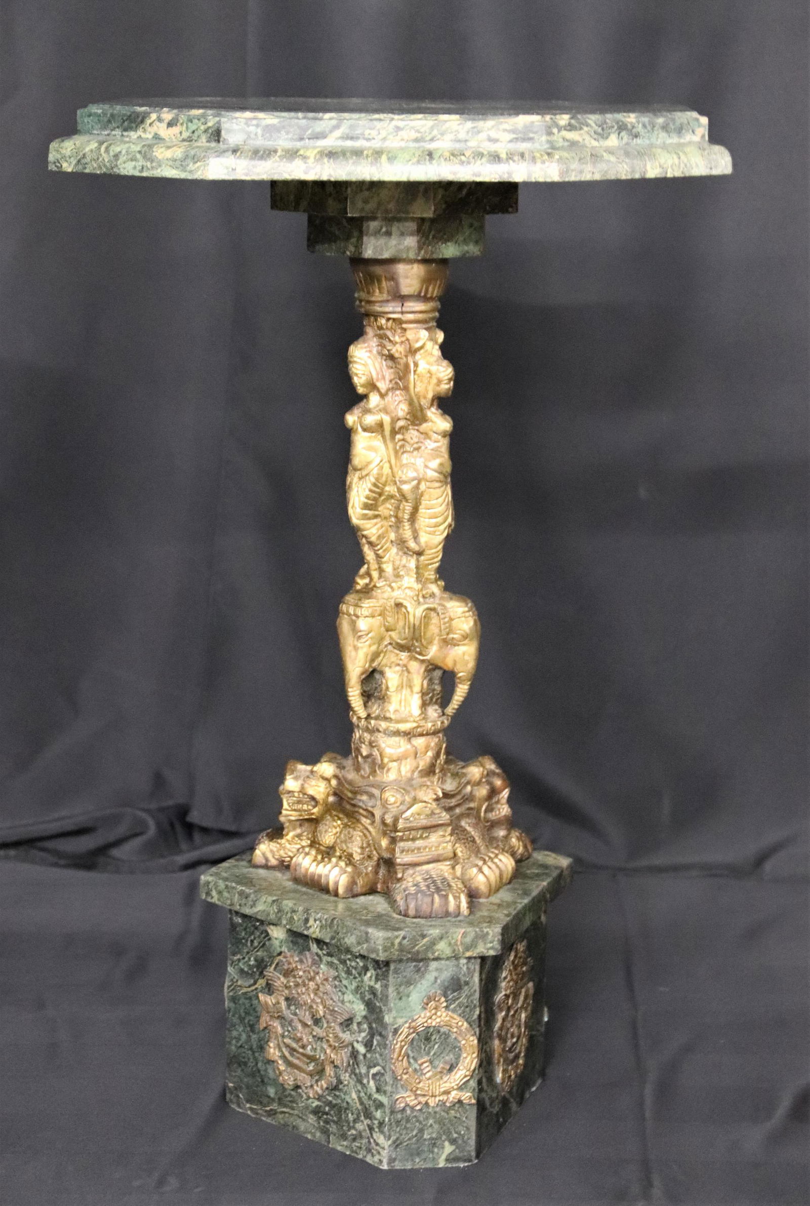 Marble and Bronze Pedestal (1 of 6)