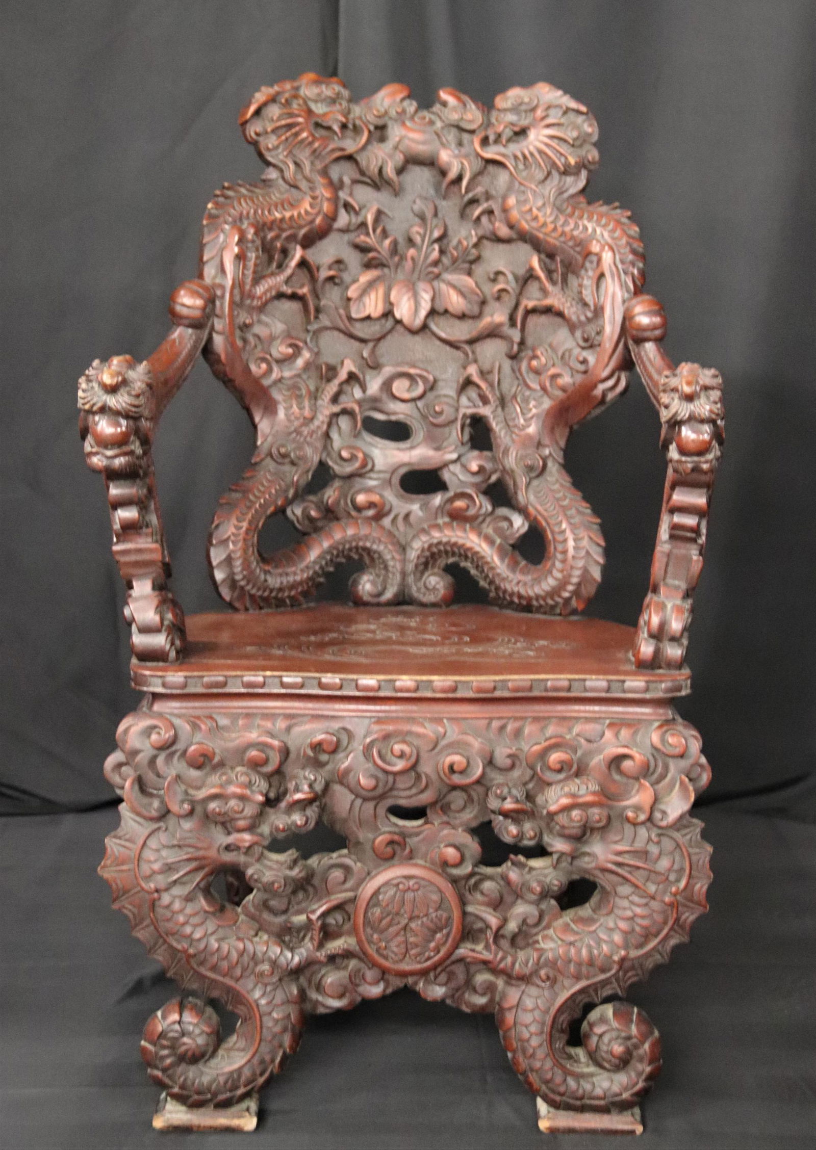 Post-Victorian Era,  Asian Made for Export Wooden Chair (1 of 11)