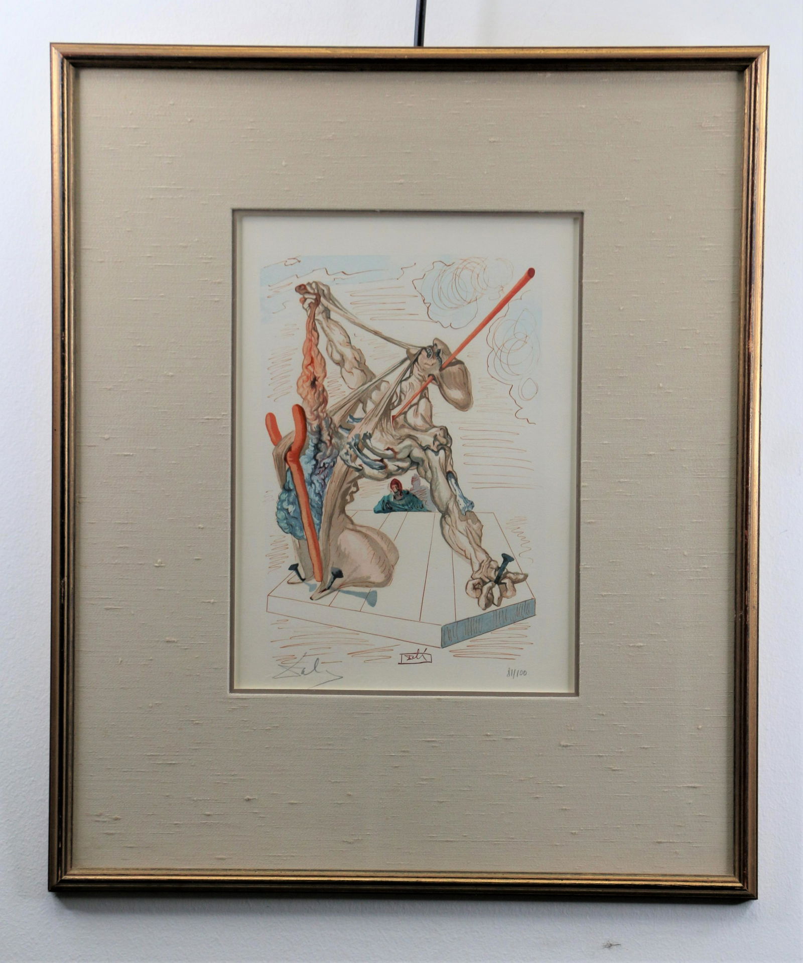 Signed Salvador Dali Print "Falsifiers Inferno" (1 of 7)