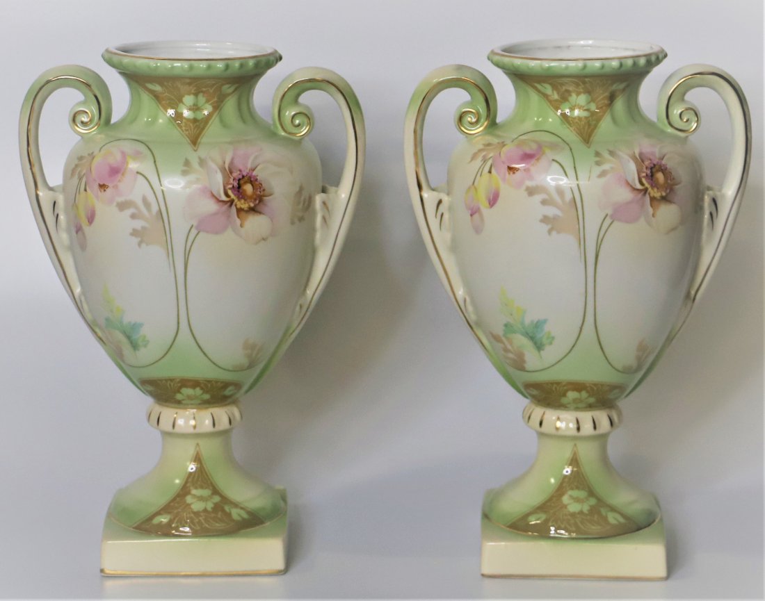 R S Suhl, Pair of Porcelain Vases (1 of 9)