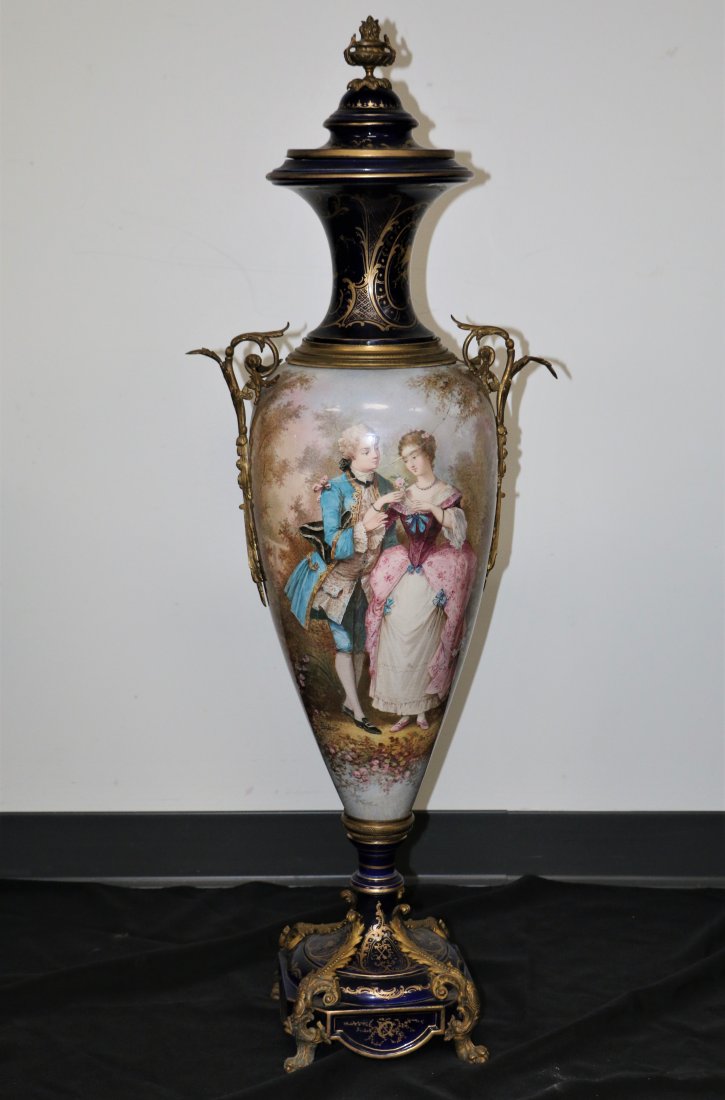 Porcelain and Ormolu Napoleon Vase (1 of 14)