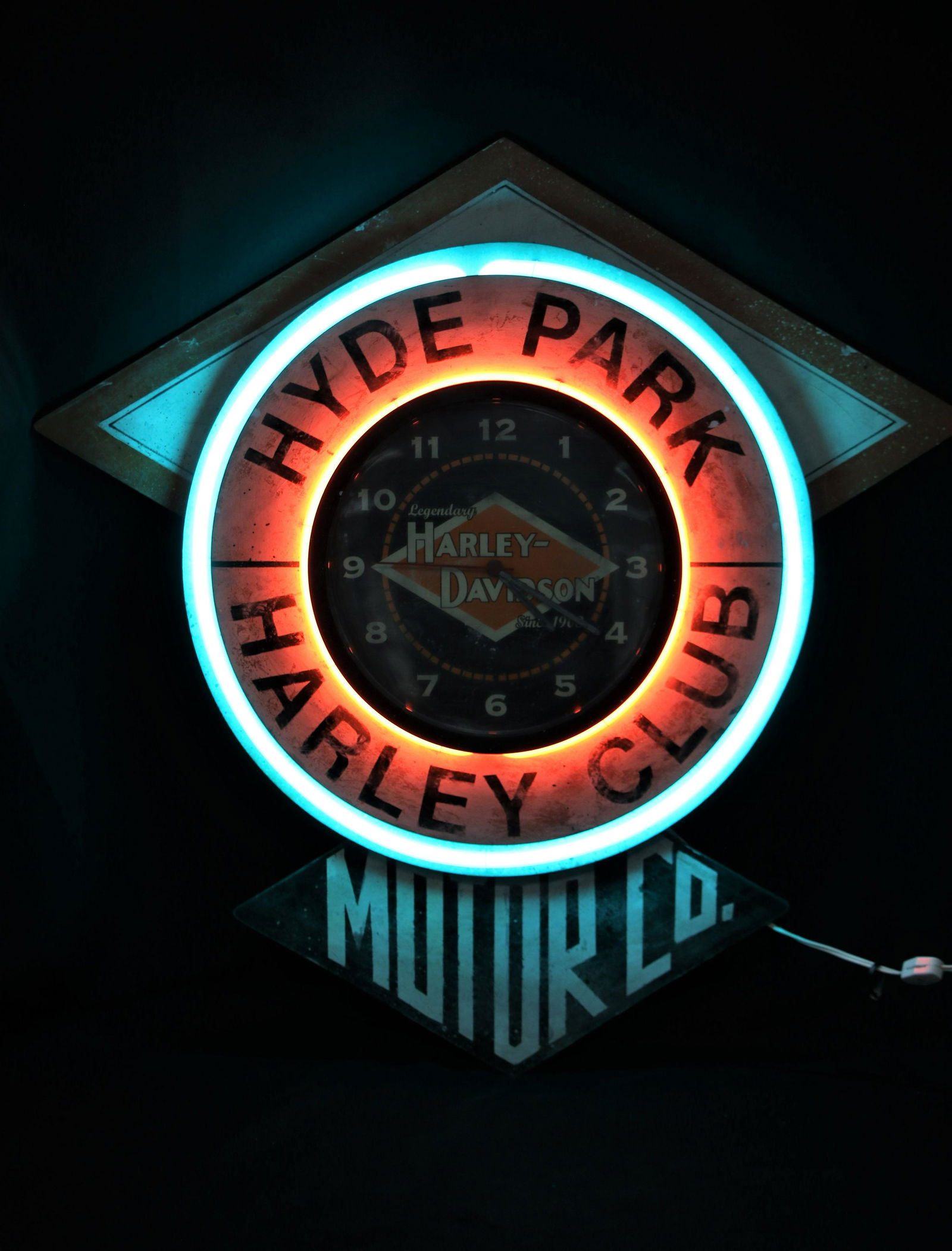 Harley Davidson, Neon Wall Clock Apr 11, 2022 Colorado Premier Realty & Auction Services in CO