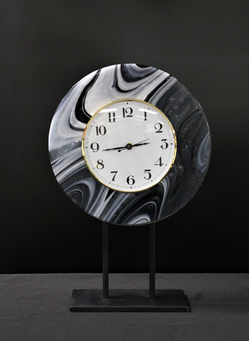 Art Glass Table Top Clock (1 of 7)