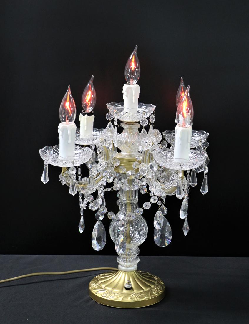 Crystal Candelabra Table Lamp (1 of 7)