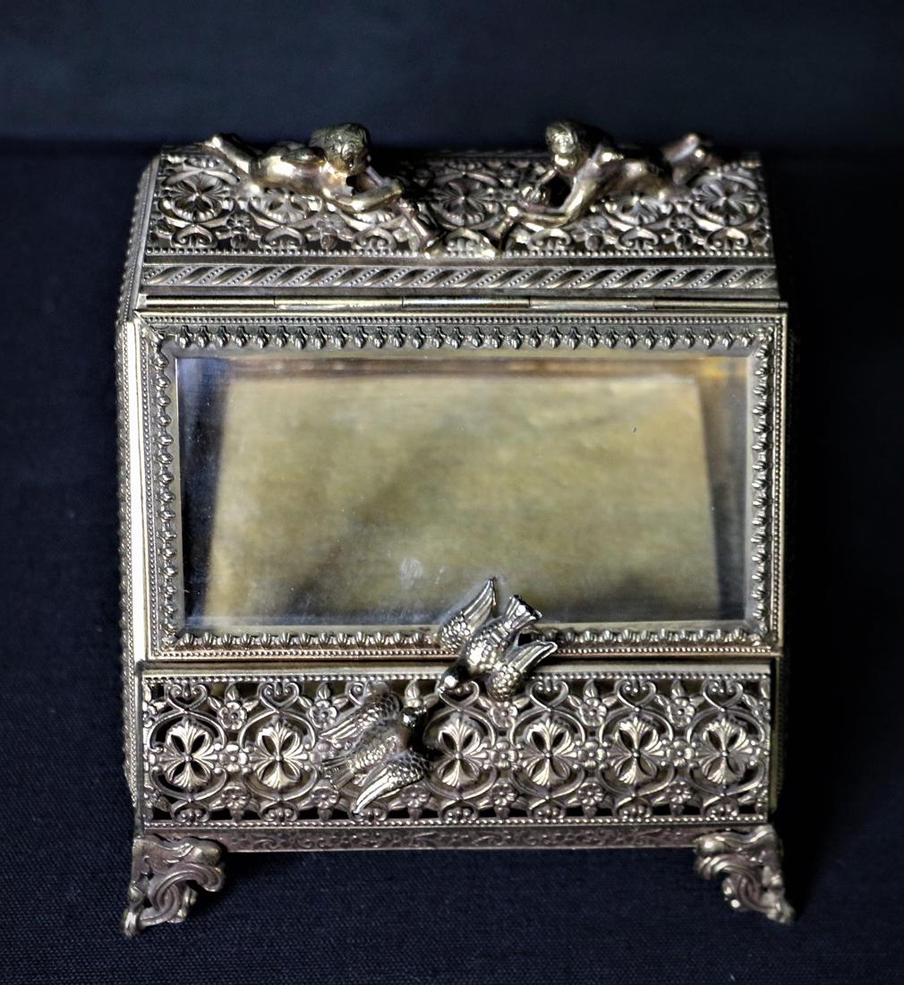 Ormolu Cherub Jewelry Casket (1 of 7)