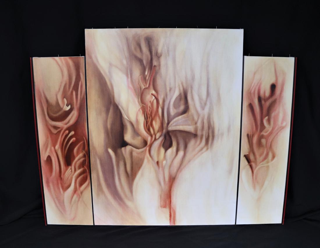 Robert Evans, Oil on Canvas Triptych (1 of 6)