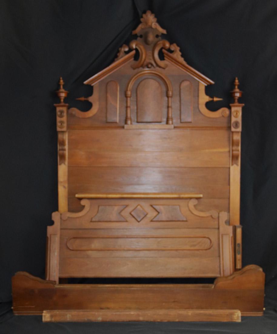 Antique Eastlake Style Bed (1 of 11)