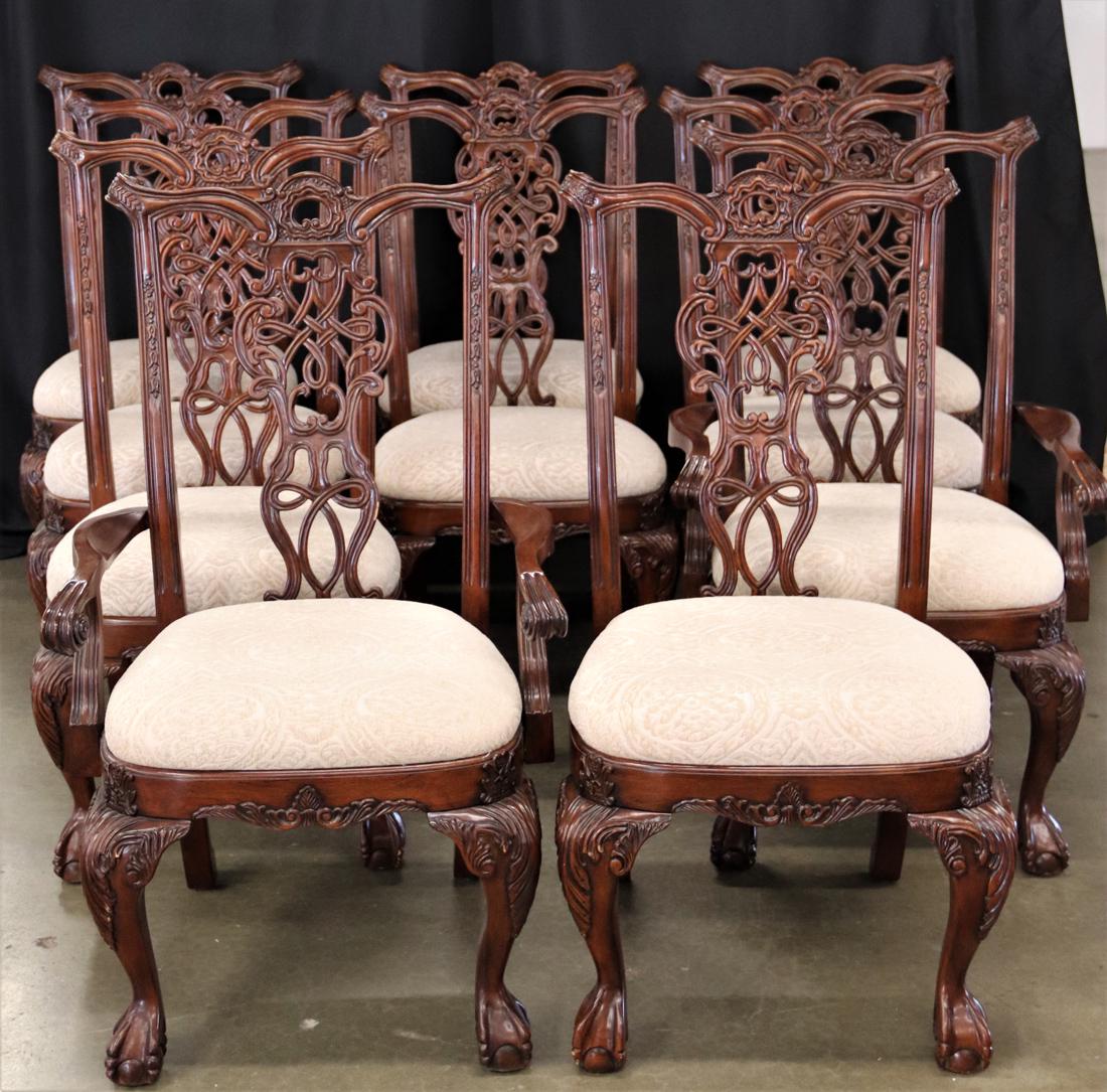 Wood Dining Chairs, Set of 10 (1 of 9)