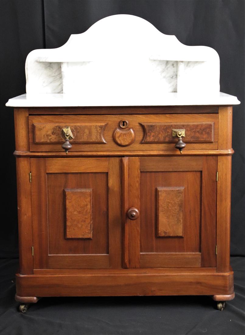 Wash Stand, Wood and Marble (1 of 13)