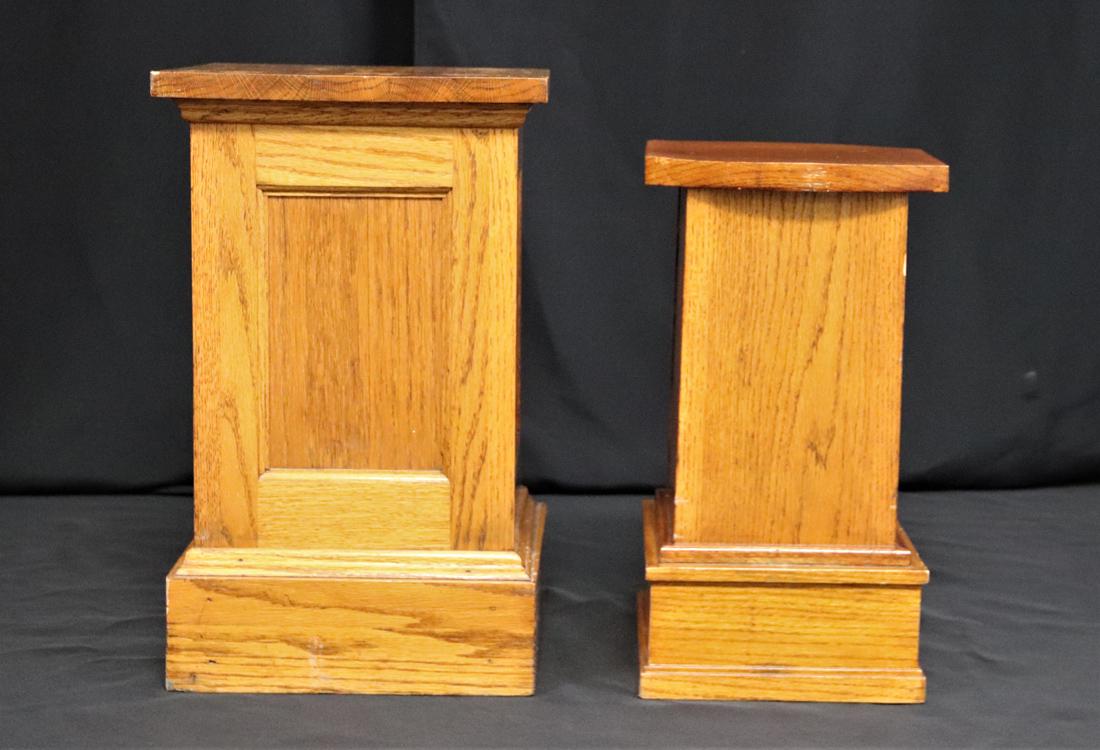 Pair of Oak Stands (1 of 7)