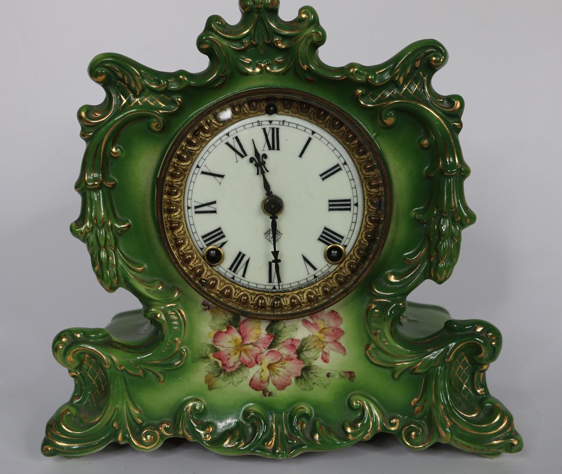 Ansonia, Porcelain Mantel Clock (1 of 7)