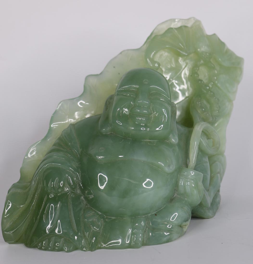 Carved Jade Seated Buddha (1 of 4)