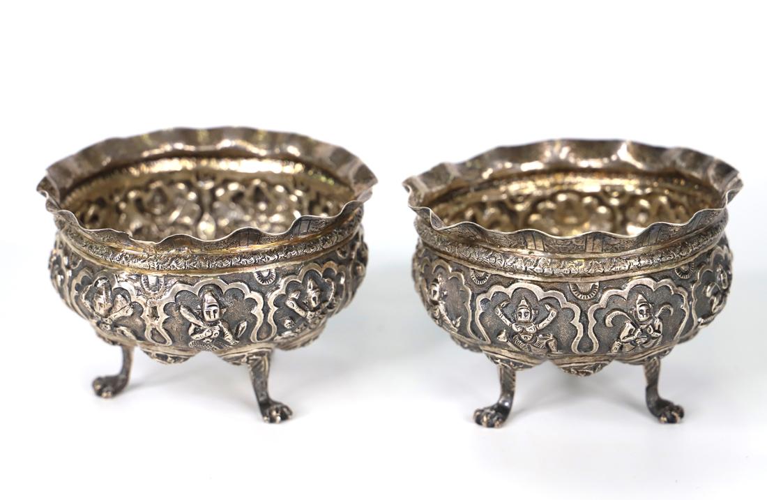 Thai Silver Repousse Bowls (1 of 6)