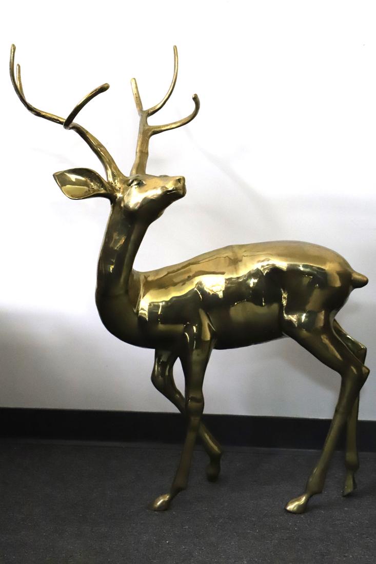 Brass Deer Statue (1 of 5)