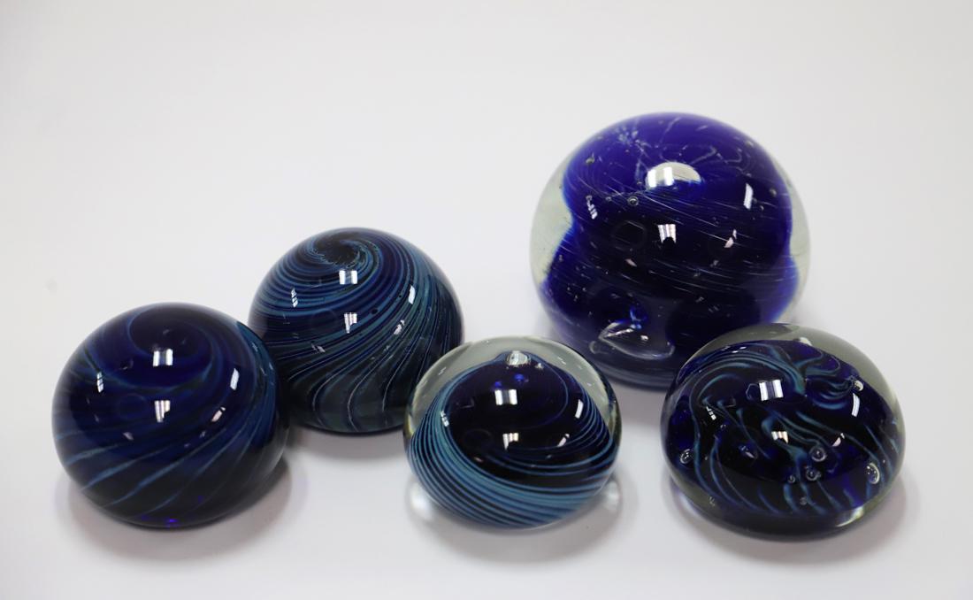 Hand Blown Glass Paperweights (1 of 6)