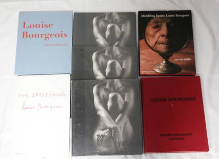 Ruth Bernhard, Louise Bourgeois, Books: Three "Ruth Bernhard: The Collection Of Ginny Williams" books; In original shrinkwrap; Three books about Louise Bourgeois and one book by Louise Bourgeois; From the Ginny Williams collection. See phot