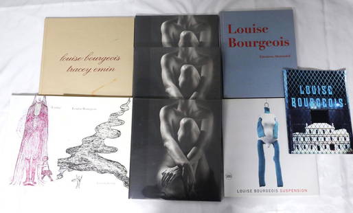 Ruth Bernhard, Louise Bourgeois, Books: Three "Ruth Bernhard: The Collection Of Ginny Williams" books; In original shrinkwrap; Six books about Louise Bourgeois and by Louise Bourgeois; The Tracy Emin book has stains on the cloth cover; From