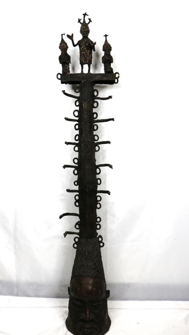 Bronze Ceremonial Helmet Mask (1 of 9)