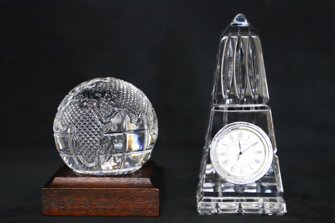 Waterford, Crystal Globe & Clock (1 of 11)