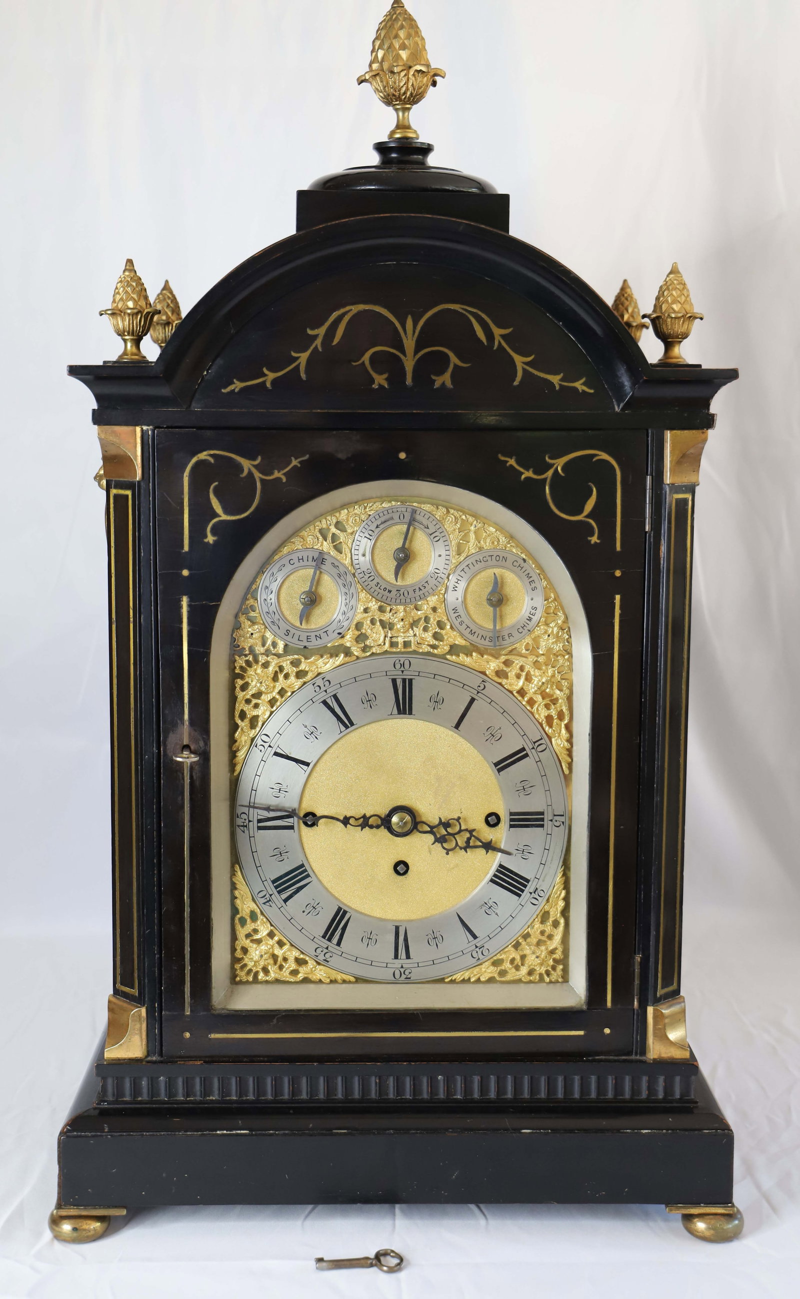 S.F. Perry, English Triple Fusee Bracket Clock (1 of 10)