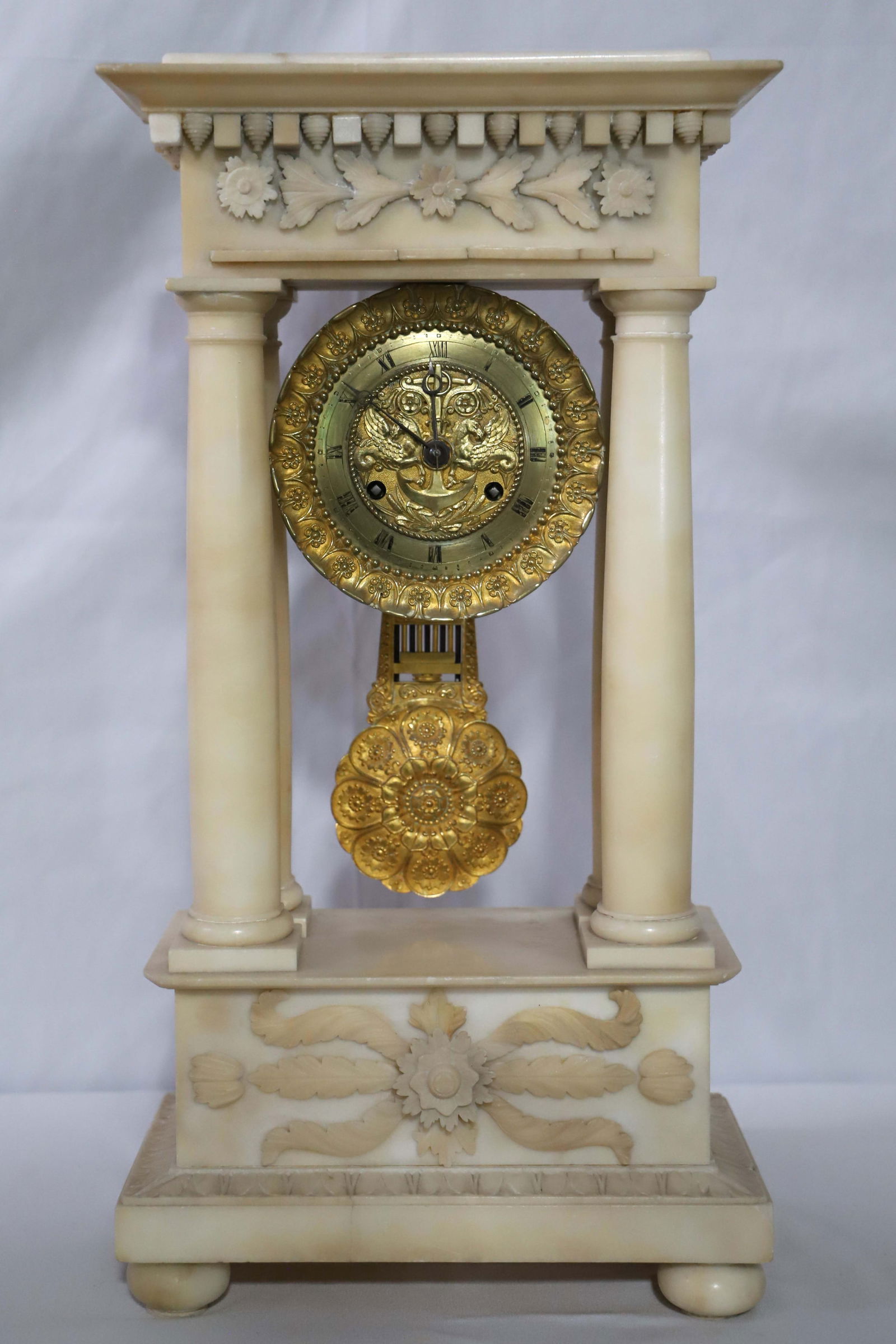 Marble Portico Mantel Clock (1 of 9)