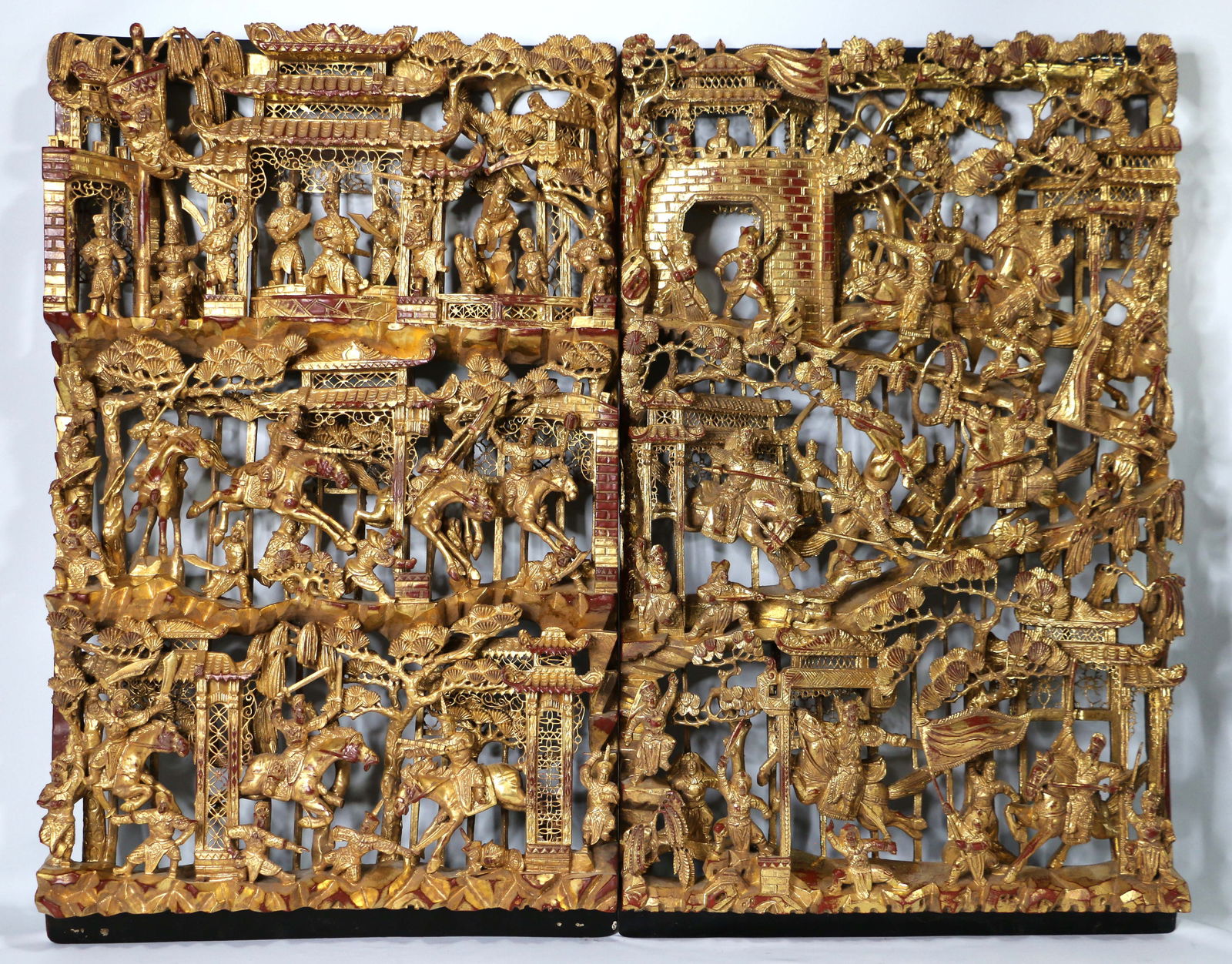 Chinese Gilt Wood Panel (1 of 6)