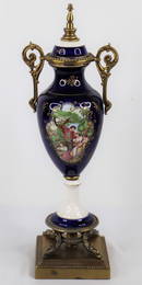 Painted Porcelain Urn