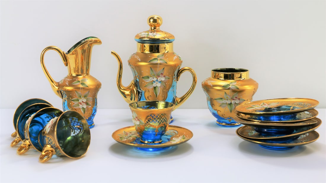 Venetian Glass, Tea Set (1 of 4)