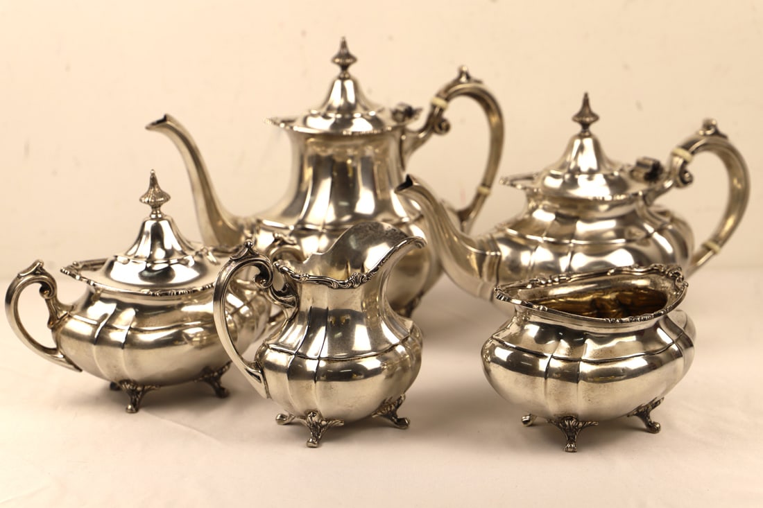 Reed & Barton, Sterling Silver Tea Service (1 of 10)