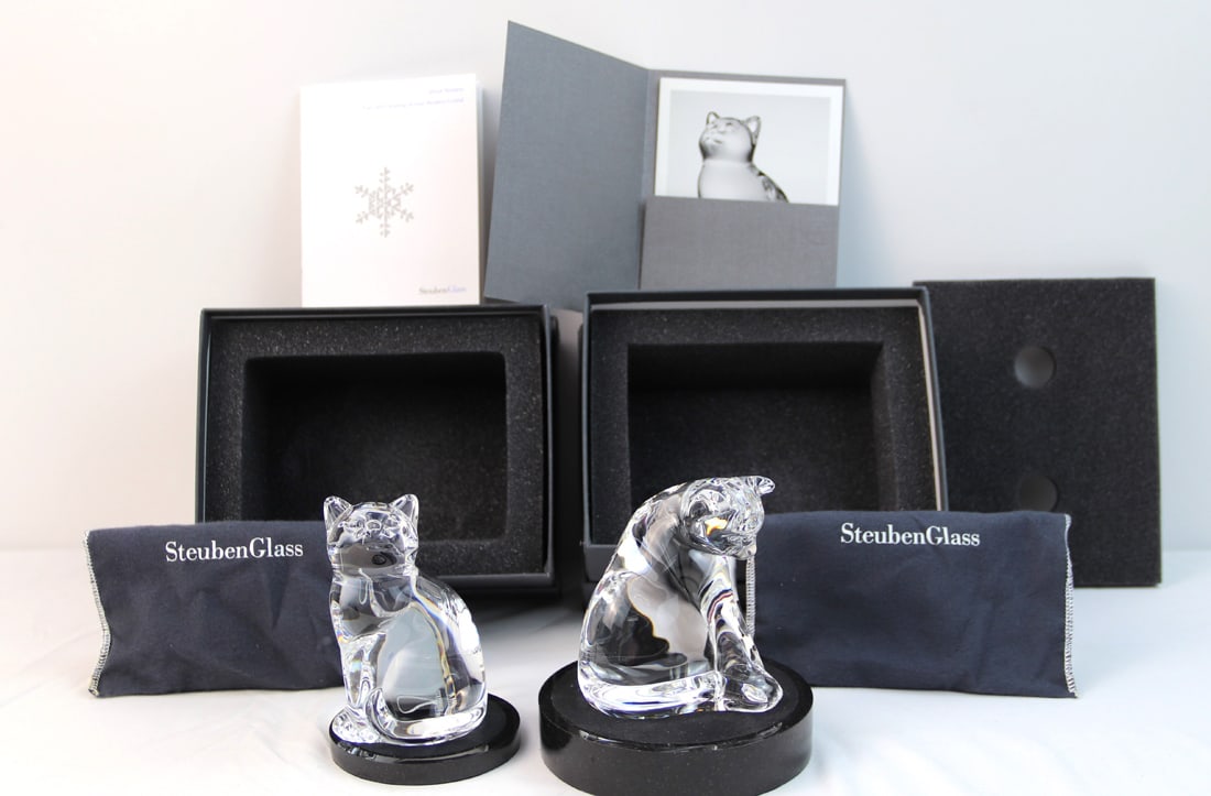 Steuben Glass, Cats (1 of 3)