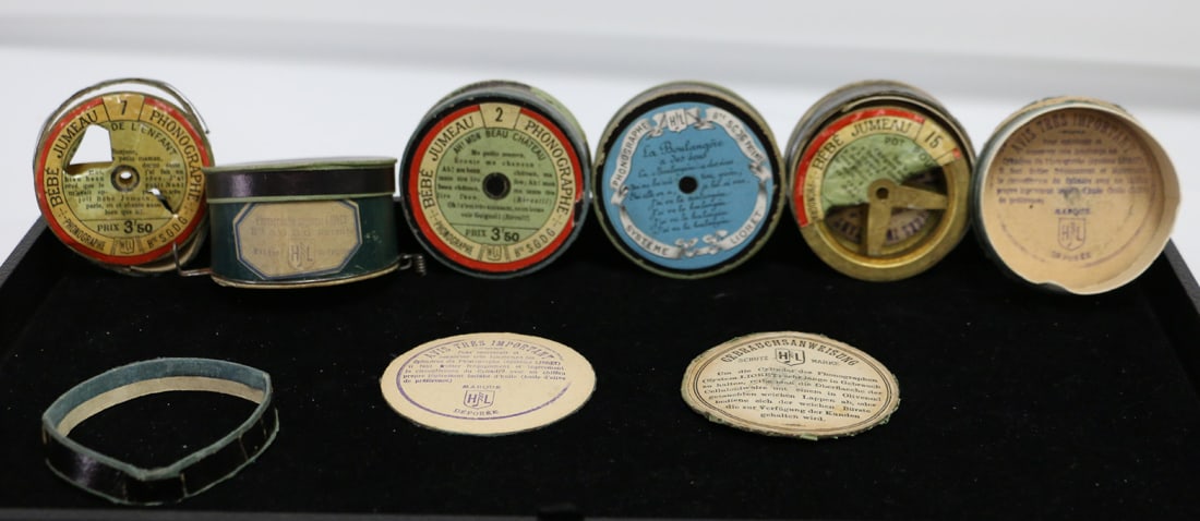 Tete Jumeau, Talking Doll Cylinders (1 of 6)