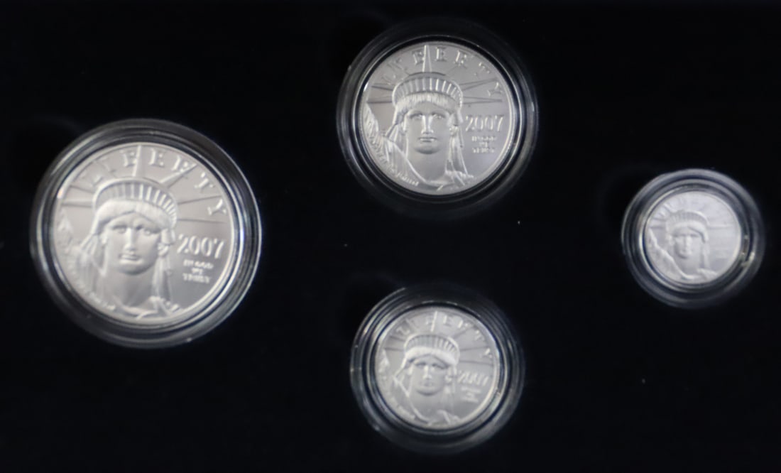 2007 US Mint, American Eagle, Platinum Set (Total Platinum Content 1.85095 TO) (1 of 4)
