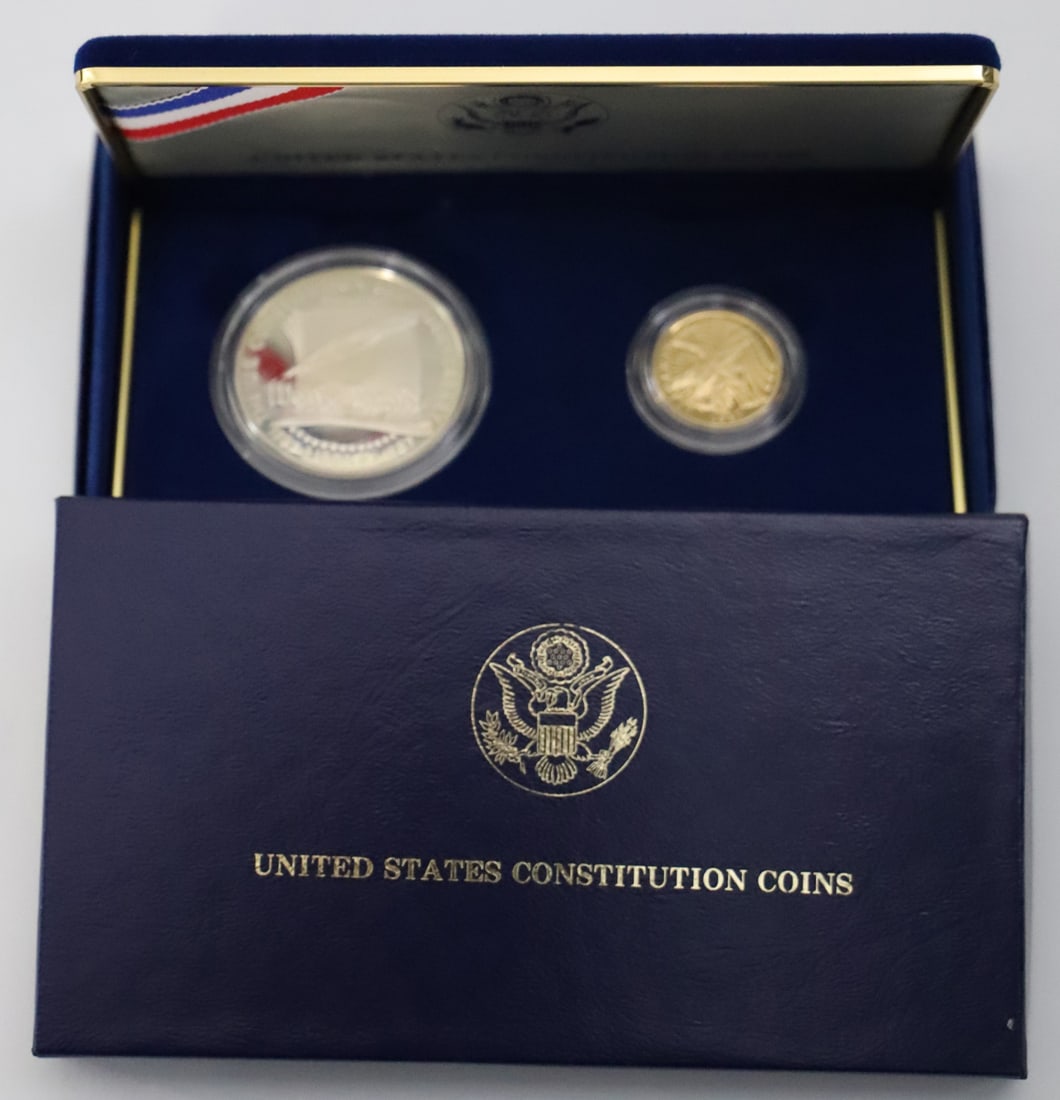 US, 1987 Constitution Coins (Gold Content 0.0014 TO) (1 of 4)